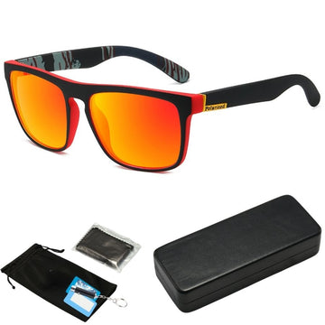 Ochelari de Soare Polarizati clasa 3, Protectie UV 400, Lentila Negru Portocaliu HD11, cu Carcasa Antisoc si Test UV, #0277