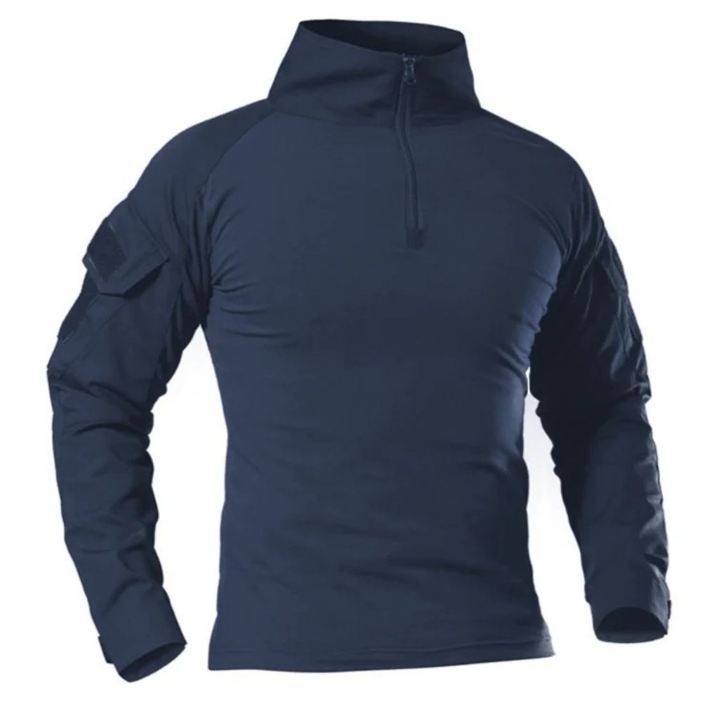 Bluza Tactica de Lupta, Albastru Inchis Blue, Semielastica cu Uscare Rapida, #0603