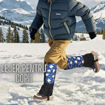 Parazapezi Impermeabile, Copii, 3-13 ani, Ajustabile cu Dublu Sistem de Prindere, Albastru, #0646