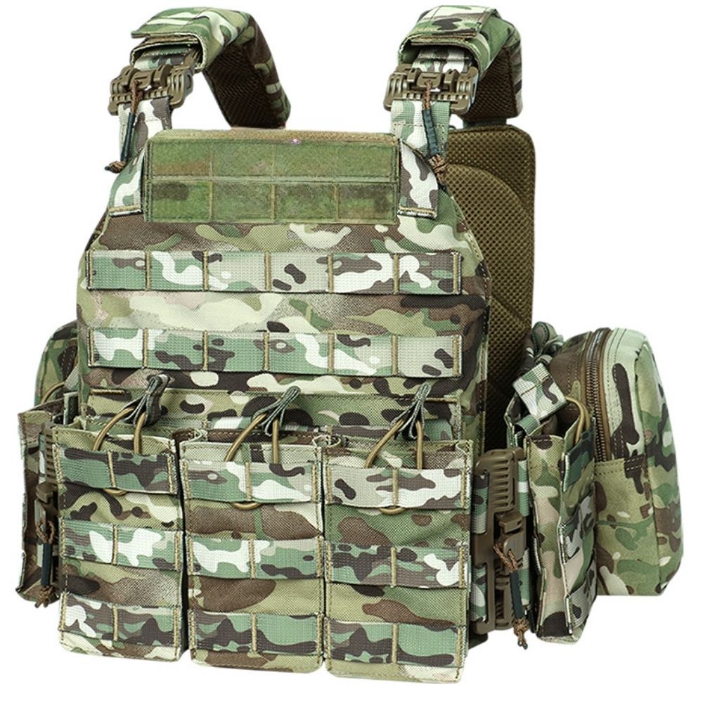 Vesta Tactica cu Sistem de Eliberare Rapida, Camuflaj Multicam, 1000D, Ajustabil, #0362