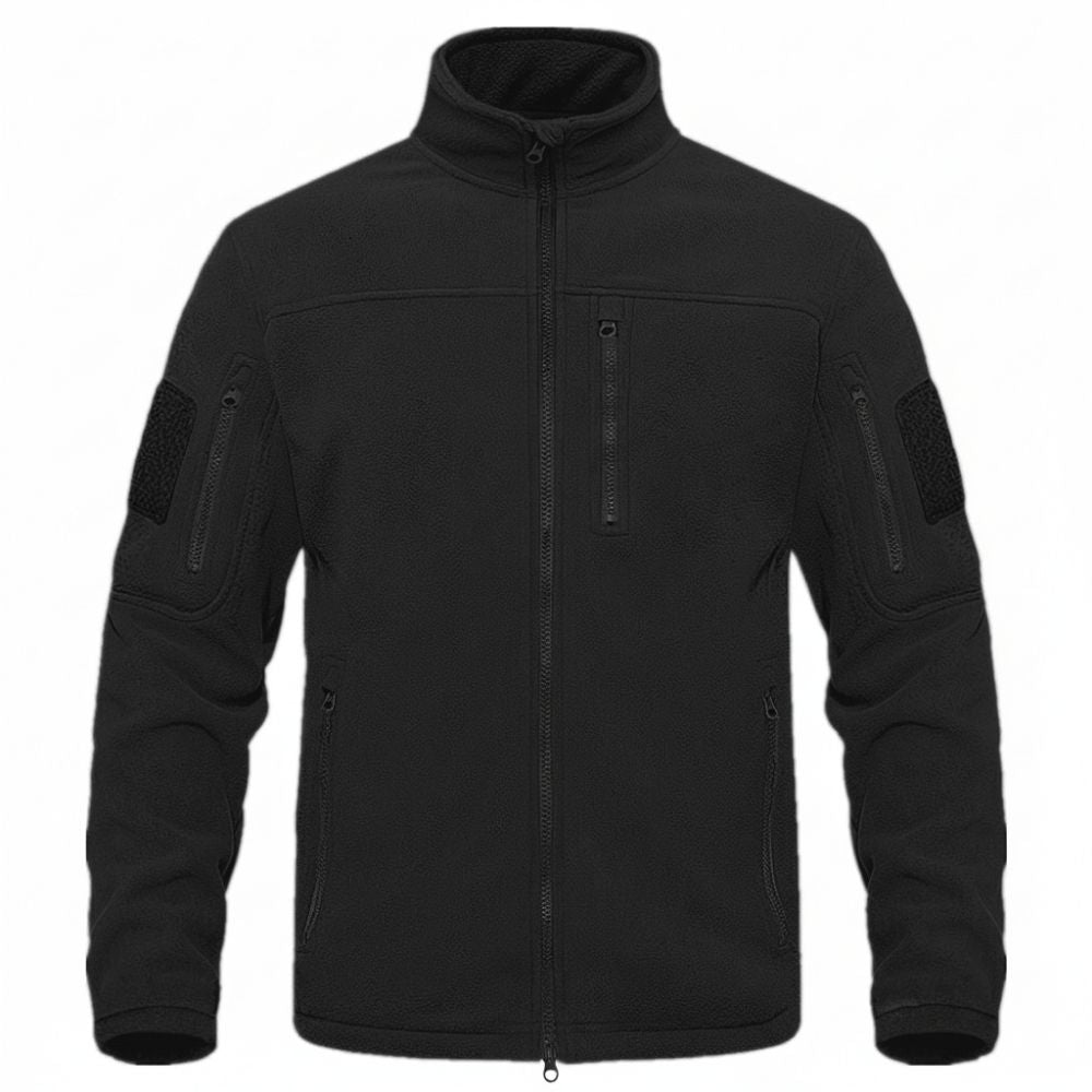 Jacheta Polar Fleece Tactica, Negru, de Iarna