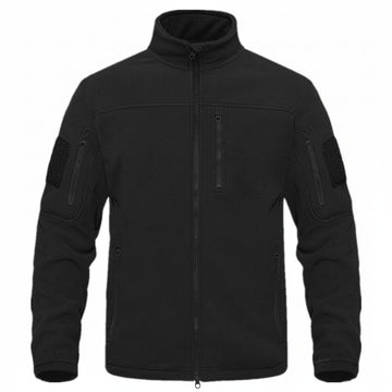 Jacheta Polar Fleece Tactica, Negru, de Iarna