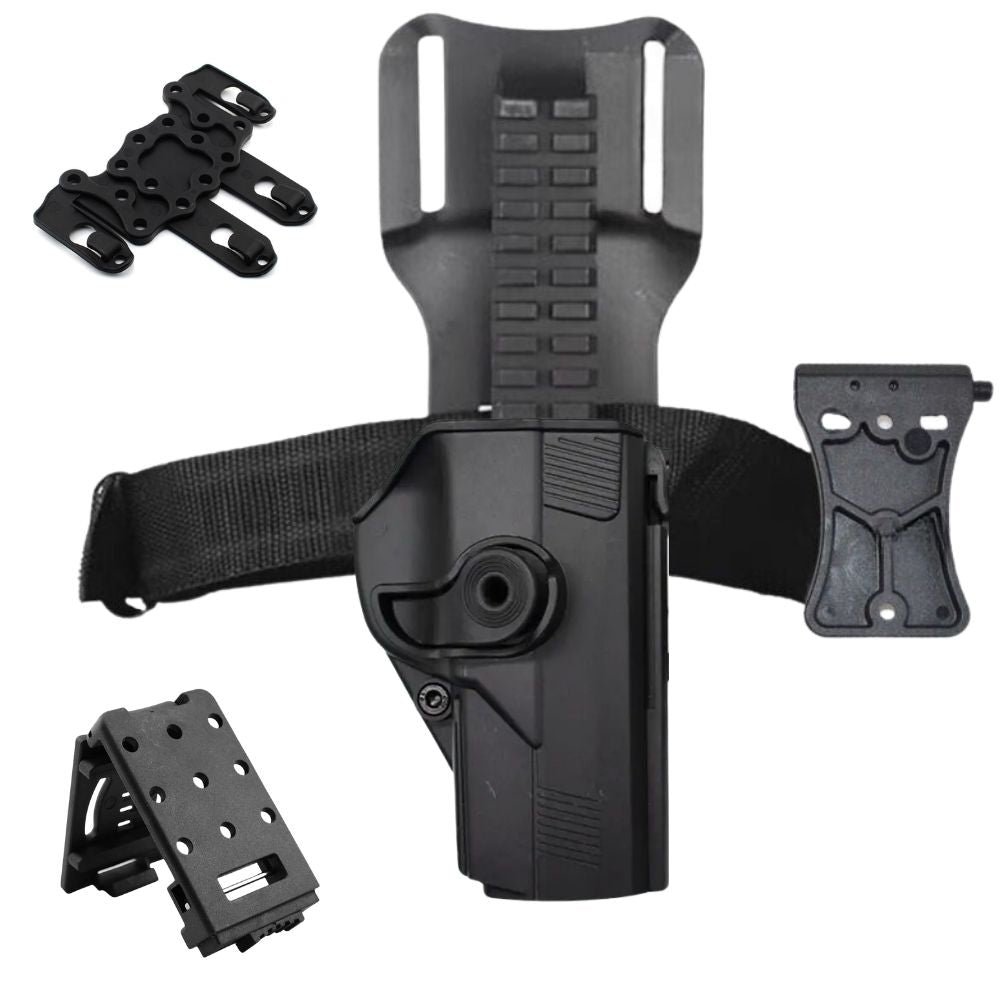 Set Holster Toc Pistol BERETTA PX4 Storm cu 3 Sisteme de Prindere, pe Picior, pe Centura, pe Chinga Molle #0281