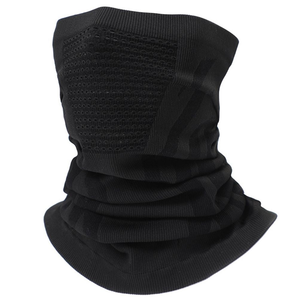 Bandana Cagula, Respirabila cu Pori de Aerisire, Universala, Ventilatie pe Caile Respiratorii, Ultra Elastica, Negru, #0507