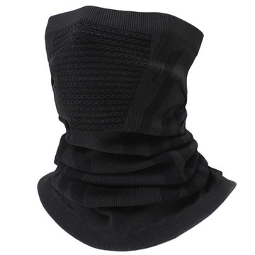 Bandana Cagula, Respirabila cu Pori de Aerisire, Universala, Ventilatie pe Caile Respiratorii, Ultra Elastica, Negru, #0507