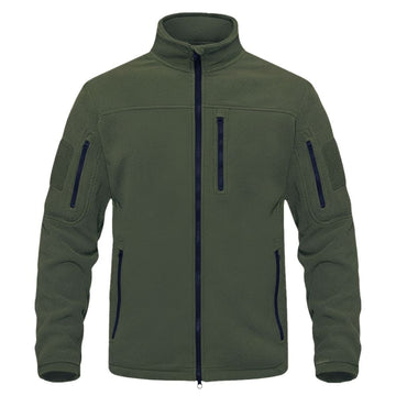 Jacheta Polar Fleece Tactica, Verde Kaki Militar, de Iarna