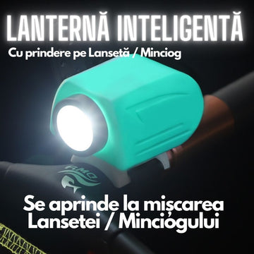 Lanterna Inteligenta pentru Pescuit cu Prindere pe Lanseta / Minciog, Aprindere Automata la Miscarea Lansetei, #0313