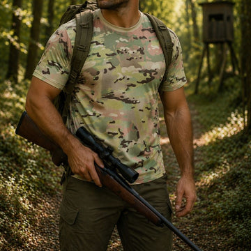 Tricou Camuflaj Multicam, 95% Bumbac 5% Elastan, #748