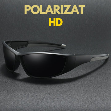 Ochelari de Soare Polarizati Sport, HIPOLAR ®, Lentila Neagra HD46, UV400, cu Carcasa de Protectie, #0803