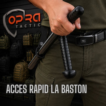 Suport Port Baston Tonfa , Inel Plastic Dur, Prindere pe Centura, negru, #0799