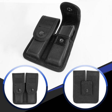 Port Incarcator Pistol, Dublu, Prindere pe Centura, Compatibil cu Beretta, Glock, etc, #0681