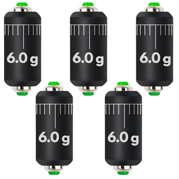 Plumb Culisant Ajustabil pentru Pescuit, 6 g, set 5 buc, cu gramaj inscriptionat, #0305