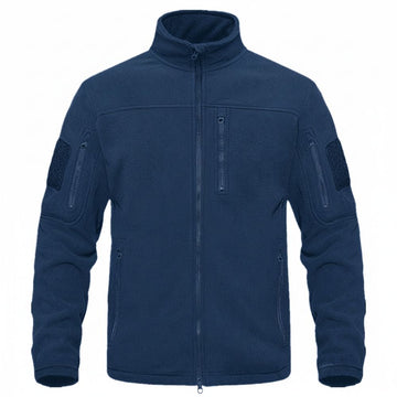 Jacheta Polar Fleece Tactica, Albastru Inchis Blue, de Iarna