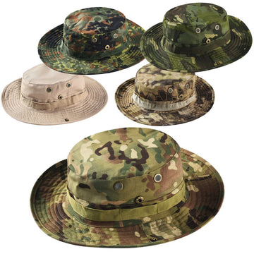 Palarie Tactica Militara, Vanatoare, Pescuit, Camuflaj, Marime Universala, Aerisire Interioara, #0369