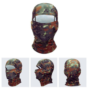 Cagula Tactica Combat Militara, 6in1 Multifunctionala, Camuflaj Flecktarn, cu Uscare Rapida, #0232