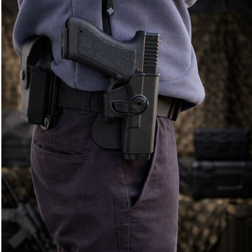 Toc Holster Tactic Glock 17, pe mana Dreapta sau Stanga, cu Prindere Centura, Blocare Deblocare Rapida, #0746