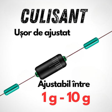 Plumb Culisant Ajustabil pentru Pescuit, 10 g, set 5 buc, cu gramaj inscriptionat, #0306