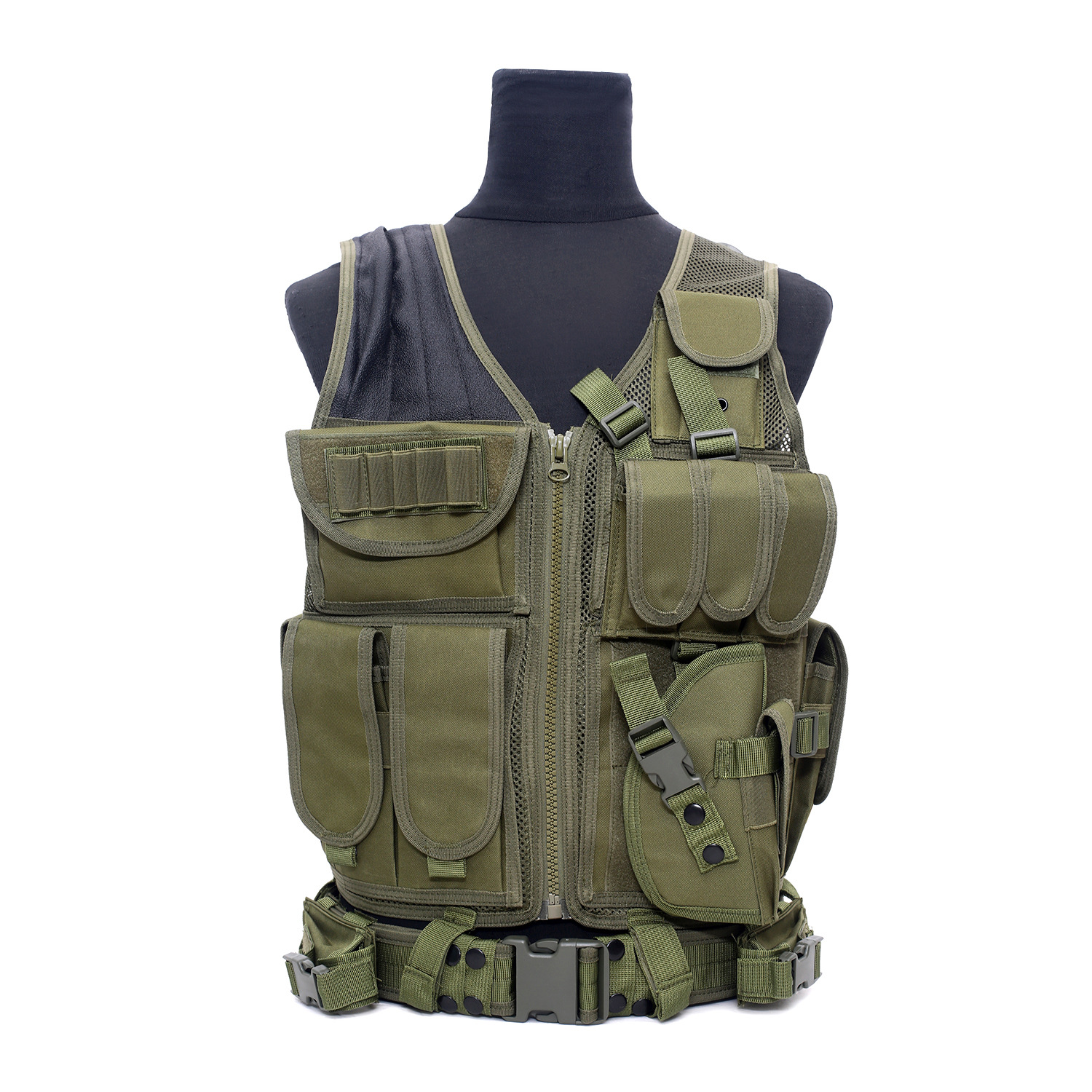 Vesta Tactica OPRA, Ajustabila, Multifunctionala, Airsoft,, Agenti Securitate Paza, Verde